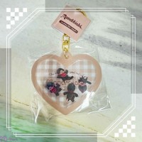 258031 Monchhichi Shake Shake Plastic Mascot Keychain Brown 258031 Monchhichi Shake Shake Plastic Mascot Keychain Brown