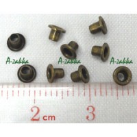 NDA035CPR Doll Dress Making Crafts Metal Mini Eyelet 2mm Copper NDA035CPR Doll Dress Making Crafts Metal Mini Eyelet 2mm Copper