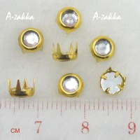 NDA051GLD Doll Dress DIY Crafts Arcylic Diamond 5mm Rivet Gold NDA051GLD Doll Dress DIY Crafts Arcylic Diamond 5mm Rivet Gold