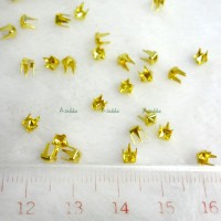 NDA058GLD Doll Dress DIY Tools Mini Square Rivet 3mm Gold NDA058GLD Doll Dress DIY Tools Mini Square Rivet 3mm Gold