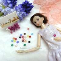 NDB005RSE Doll Dress DIY Sewing Tiny Tool Button Star 6.5mm Rose NDB005RSE Doll Dress DIY Sewing Tiny Tool Button Star 6.5mm Rose