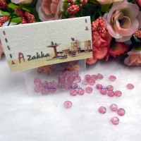 NDB032RSE DIY Craft Tiny Button Round 5mm Transparent Rose Red NDB032RSE DIY Craft Tiny Button Round 5mm Transparent Rose Red