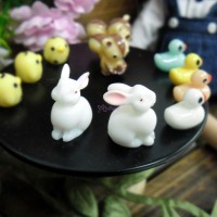 TPS032BYW 1/6 Bjd Resin Doll Miniature Animal Mini Bunny Rabbit TPS032BYW 1/6 Bjd Resin Doll Miniature Animal Mini Bunny Rabbit