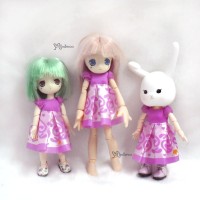 WHB008 OB 11cm Doll Figure One-piece Dress Pink WHB008 OB 11cm Doll Figure One-piece Dress Pink